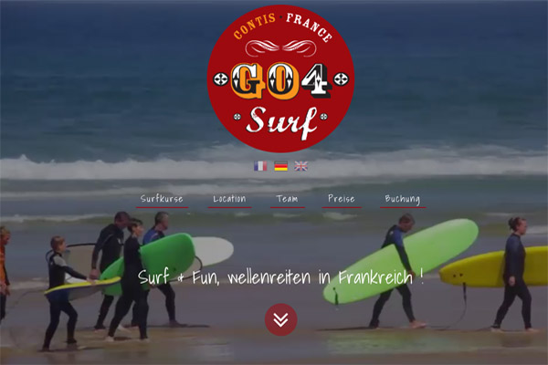 Frankreich Contis Plage Go 4 Surf Surfcamp