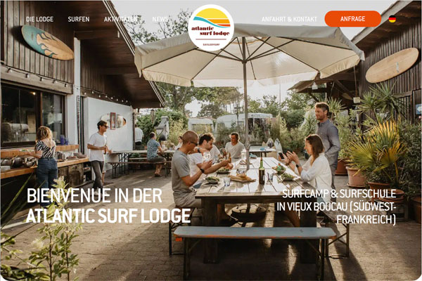 atlantic surf lodge st girons