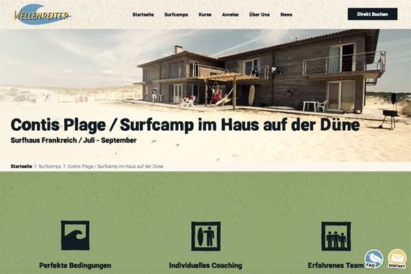 wellenreiter surfcamp contis plage
